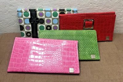 Lot of 4! MICHE Classic Purse Shells: Cari Pink, Karilee Green, Ellie Red, Lizzy - Image 1 of 4