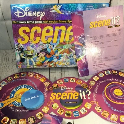 Disney Scene It Family Trivia Board Game DVD Original Complete Mickey 2004 - Image 1 of 4