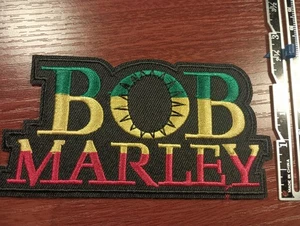 BOB MARLEY EMBROIDERED PATCH IRON ON OR SEW ON  - Picture 1 of 3