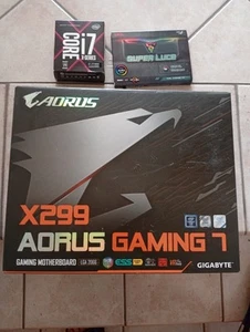 motherboard x299 gigabyte auros gaming 7 wifi + ram 16gb 3000mhz + i7 7740x - Bild 1 von 12