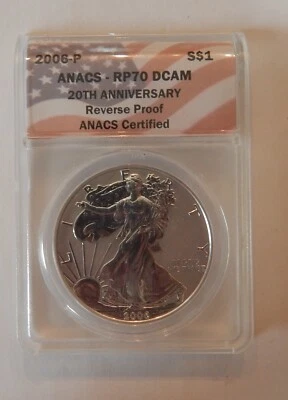 P 2006 prueba inversa silver eagle anacs rp70 dcam del conjunto del 20 aniversario Foto 1 de 2