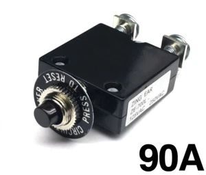 NUEVO Disyuntor Térmico con Botón de 90 Amperios 12-50V CC 125-250V Voltios CA 90A - Imagen 1 de 3