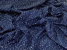 Baumwolle Popeline Stoff dunkelblau Sterne-verkauft pro Meter