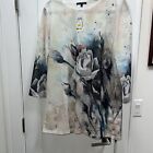 New Ladies Long Sleeve Flower Shirt With Tags Large Stein Mart