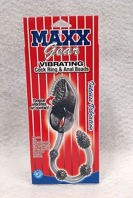 Maxx Gear Anillo Vibrador para Polla y Cuentas Anales Humo Masaje de Próstata Pene Clítoris Foto 1 de 4