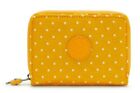 Kipling MONEY LOVE Średni portfel RFID - żółty w kropki