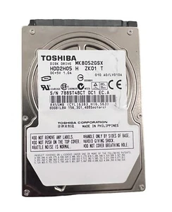 Toshiba MK8052GSX 80GB Internal SATA 5400RPM 2.5" (HDD2H05) HDD - Picture 1 of 2