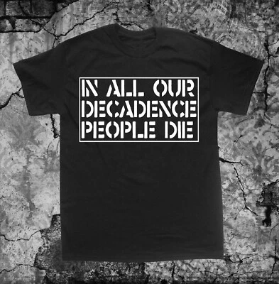 Crass Decadence Shirt - Discharge Leftover Crack Choking Victim Nausea Subhumans - Image 1 of 4