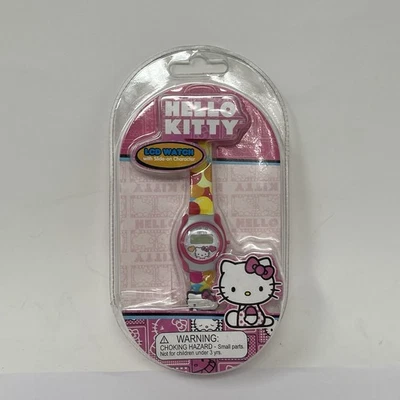 Sanrio Hello Kitty LCD Reloj Pulsera Digital Banda Colorida Nuevo Sellado Foto 1 de 3