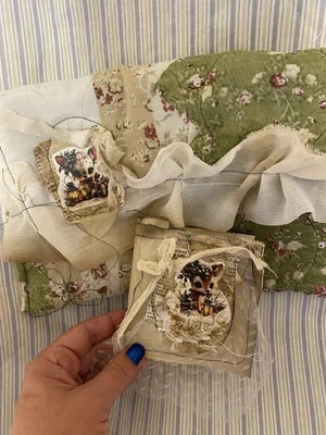 Reindeer Wishes - Handmade Small Journal in Quilted Keepsake envelope