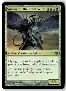 MTG Foil Sphinx of the Steel Wind - Alara Reborn Moderately Played English - Picture 1 of 3