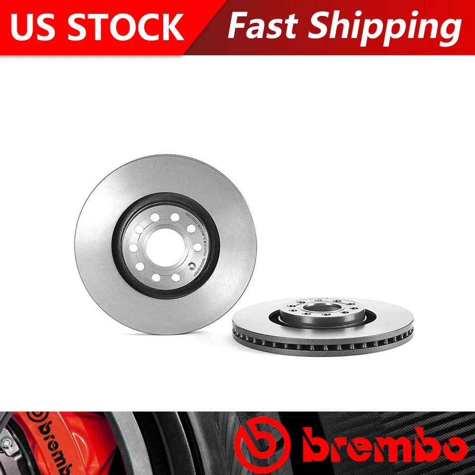 Se adapta a rotores de freno delanteros recubiertos para Audi A4 2005-2009 - Brembo Premium OE Foto 1 de 4