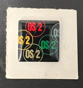 IBM OS/2 Operating System 1992 lapel pin tie Clasp Badge Personal Computer Promo - Picture 1 of 3