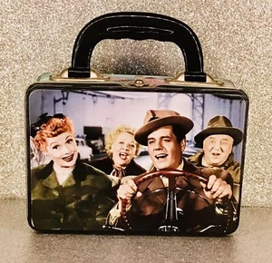I LOVE LUCY SMALL METAL ILLUSTRATED TIN TOTE - Picture 1 of 5