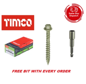Boxes of 6.7 HEX Head Landscape Wood Screws Decking Sleeper Timber Fix IN-DEX - Picture 1 of 2