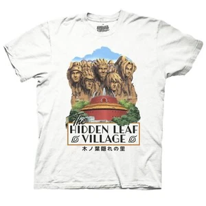 Naruto Shippuden Men's T Shirt The Hidden Leaf Village Cotton White Medium NEW - Picture 1 of 5