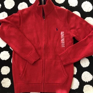 NWT Polo Ralph Lauren $80 Big Boys Cotton Full-Zip Sweater, RL Navy, Sz XL - Picture 1 of 3