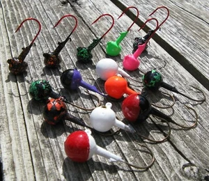 Barnacle Head Lead Head Gumball Minnow Head Bottoms Up River Casting Jigs PM48 - Picture 1 of 3