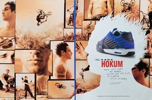 2001 - 2 PAGE PRINT AD - VANS HOKUM SHOE AD - CORY NASTAZIO BMX KING OF DIRT - Picture 1 of 2