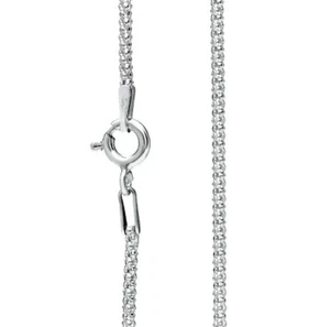 925 Sterling Silver Necklace Chain Popcorn 1.5mm thick Various lengths - Picture 1 of 7