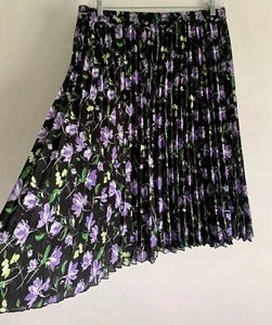 COTTON TRADERS FLORAL PRINT MIDI PLEATED MID RISE CIRCULAR SKIRT SIZE: 18/20 - Picture 1 of 11
