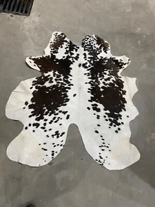 Deri Milano Tricolor Cowhide Rug Large Cow Natural Rug for Bedroom Living Room - Picture 1 of 9