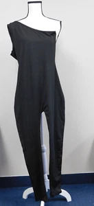 SHEIN Damen Jumpsuit schwarz One Shoulder gerades Bein Medium - Bild 1 von 2