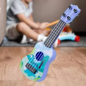 Mini Ukulele Guitar Toy Preschool Learning 4 Adjustable Strings for Toddler - Picture 1 of 9