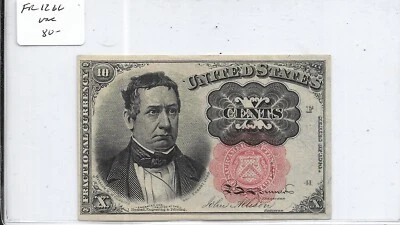 10c Fractional Note, Fr #1266, UNC (58950) - Image 1 of 2