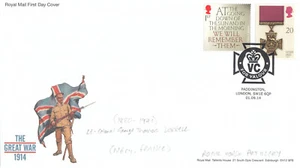 (134989) Grande Guerra Victoria Cross GB Cover ottime condizioni per Valour Aberdeen 2014 - Foto 1 di 1