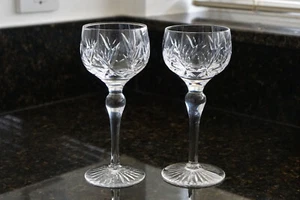 Pair of Stuart Crystal IVANHOE pattern Hock Wine Glasses - Capacity 200ml - Picture 1 of 6