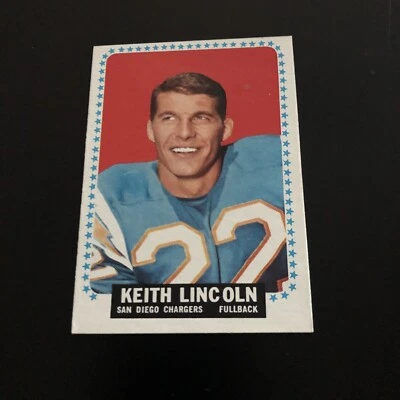 1964 Topps # 164 Keith Lincoln Ex/Mt - Image 1 of 4