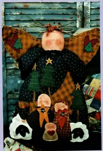 Away In a Manger Doll Angels Sewing Pattern Soft Sculpture Folksy Country - Picture 1 of 2