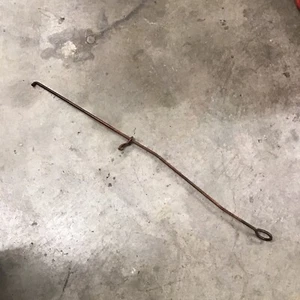 Farmall Super C SC IH tractor ORIGINAL starter pull linkage rod w holder clip - Picture 1 of 8