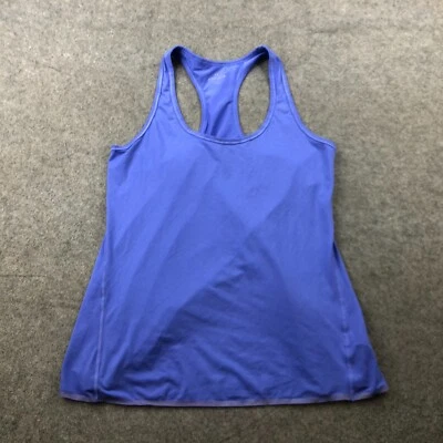 Camisa Athleta Mujer Mediana Azul Camiseta sin Mangas Deportes Gimnasio Atlética Foto 1 de 4