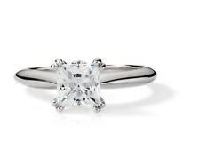 1.10CT Princess Cut Forever One DEF Moissanite Double Prong White Gold Ring