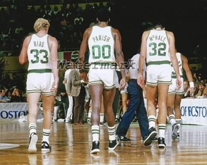Foto NBA Boston Celtics Larry Bird Robert Parish Kevin McHale color 8 X 10 - Imagen 1 de 1