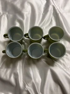 6 Vintage Anchor Hocking Fire King Stackable Coffee Mugs - Picture 1 of 4