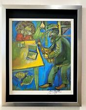 MARC CHAGALL | ORIGINAL VINTAGE 1975 PRINT | SIGNED | MOUNTED AND FRAMED