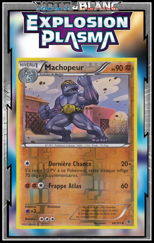 Machopeur Reverse - NB10:Explosion Plasma - 48/101 - Carte Pokémon Française - Photo 1/1