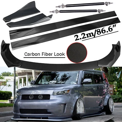Front Lip Chin Bumper Body Kits 86.6" Side/ Skirt For Scion xB 2004-2015 Foto 1 de 4