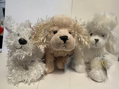WEBKINZ LOT #1, 3 DOGS, POODLE HM014, AMERICAN GOLDEN HM371, WHITE TERRIER HM106 - Image 1 of 4