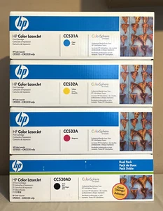 Genuine HP 304A Toner 5 Set CC530AD CC531A CC532A CC533A New Sealed Boxes - Picture 1 of 7