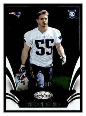 2018 Panini Certified #180 Braxton Berrios #/999 - Image 1 of 2