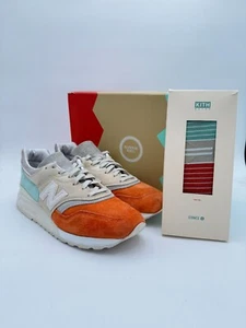 Size 9.5 - Kith x New Balance 997.5 Mykonos Cyclades Special Box w/ Socks Fieg - Picture 1 of 16