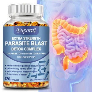 Parasite Blast Detox Complex 1485mg - Colon Cleanse and Digestive System Health - Picture 1 of 12