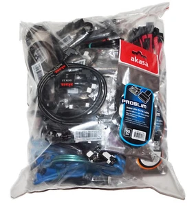 Lotto 100 cavi sata III 3.0 6 Gb/s Akasa Proslim AK-CBSA05-50BK Asus 14G0001 ... - Photo 1/12