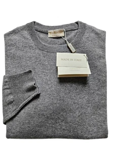 Suéter Hombre Cuello Redondo 100% Cariaggi Premium Lujo Cachemira 2 Colores - Imagen 1 de 14