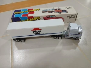 Rare Road Champs Pizza Hut Trailer 1983 JRI Tractor Die Cast Metal 1:87 - Picture 1 of 11