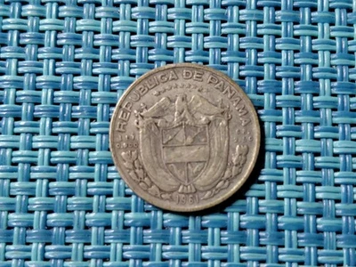 🇵🇦 Panama 1/10 balboa  1961  KM-24  Silver .900 Coin 110425-5 - Image 1 of 2